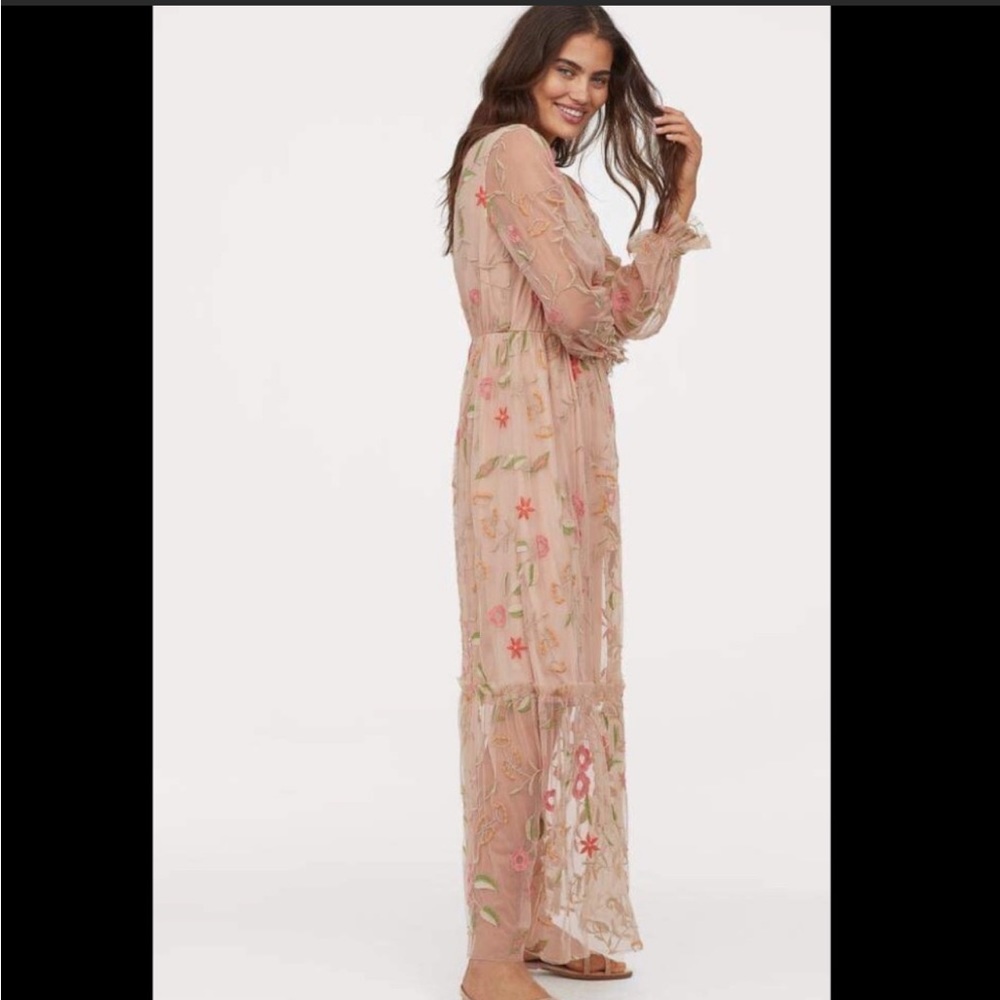 Floral Tulle Maxi Dress